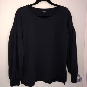 Navy blue balloon long sleeve